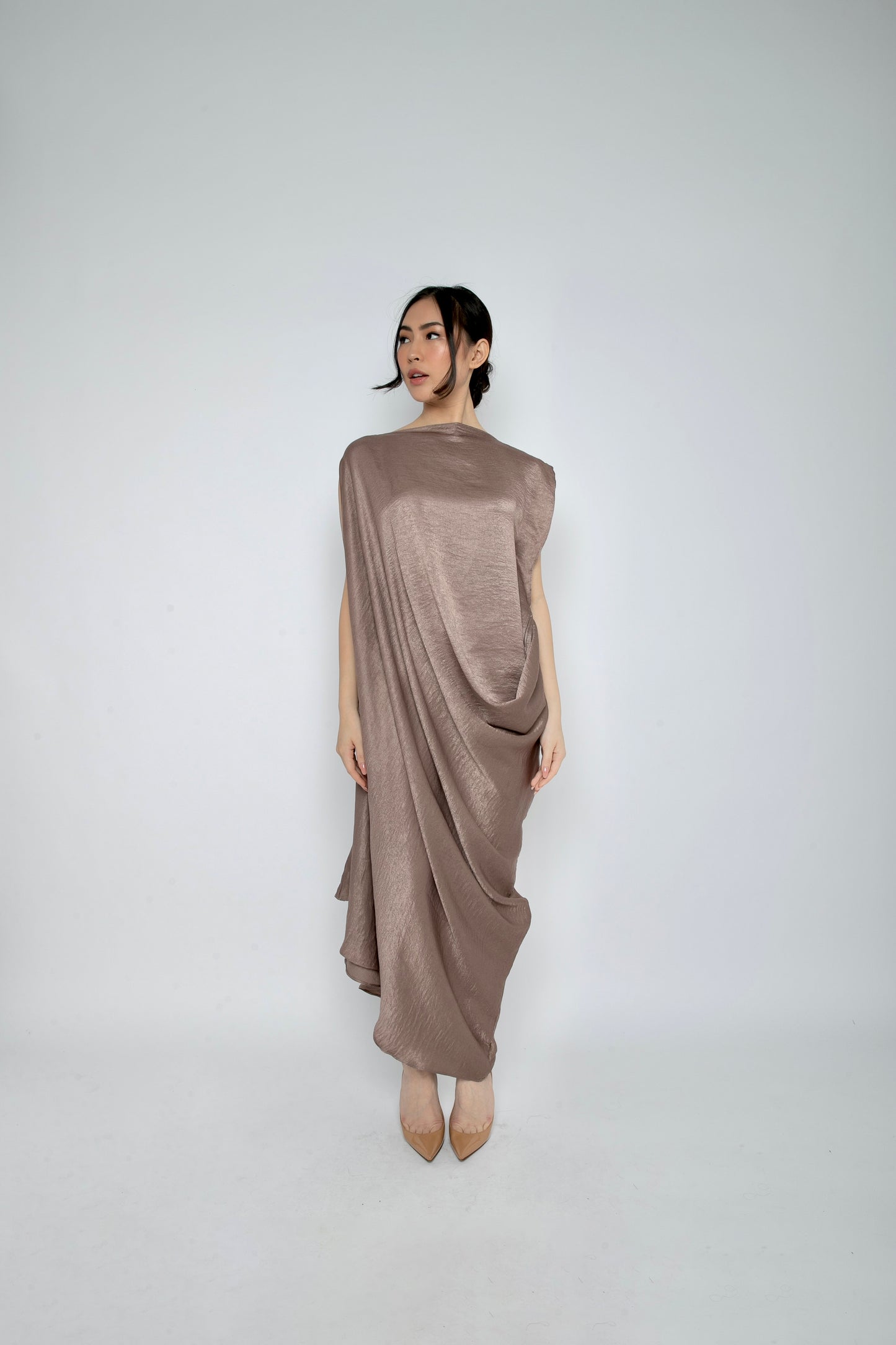 Selene Dress in Mauve