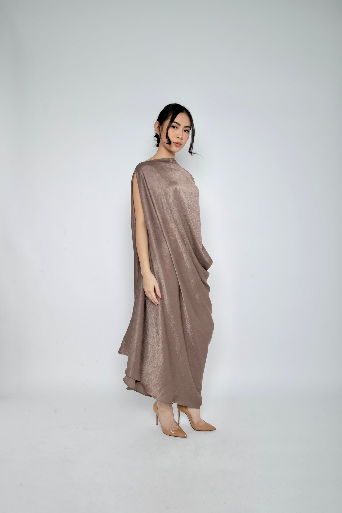 Selene Dress in Mauve