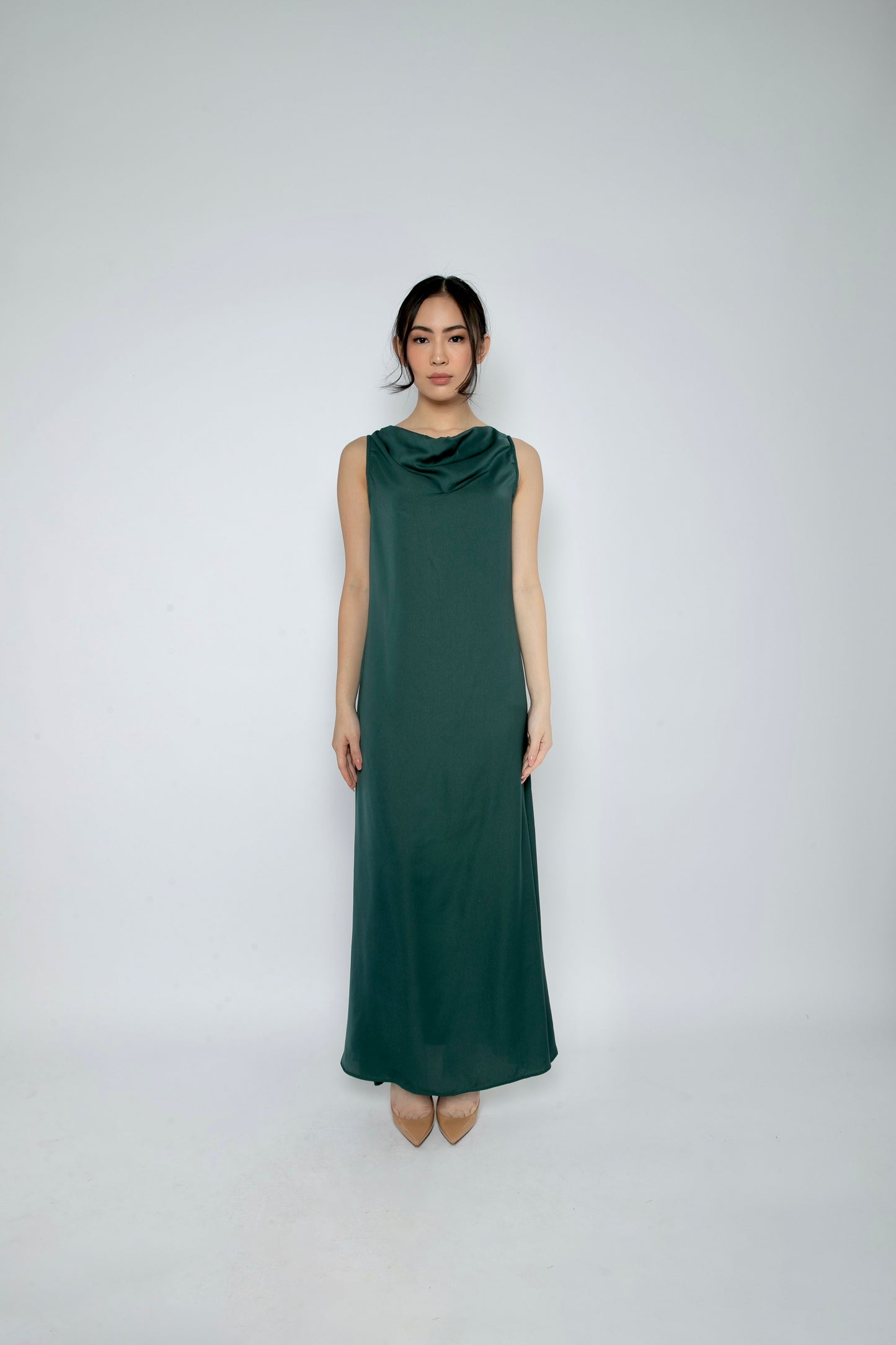 Pine Dress in Dark Green