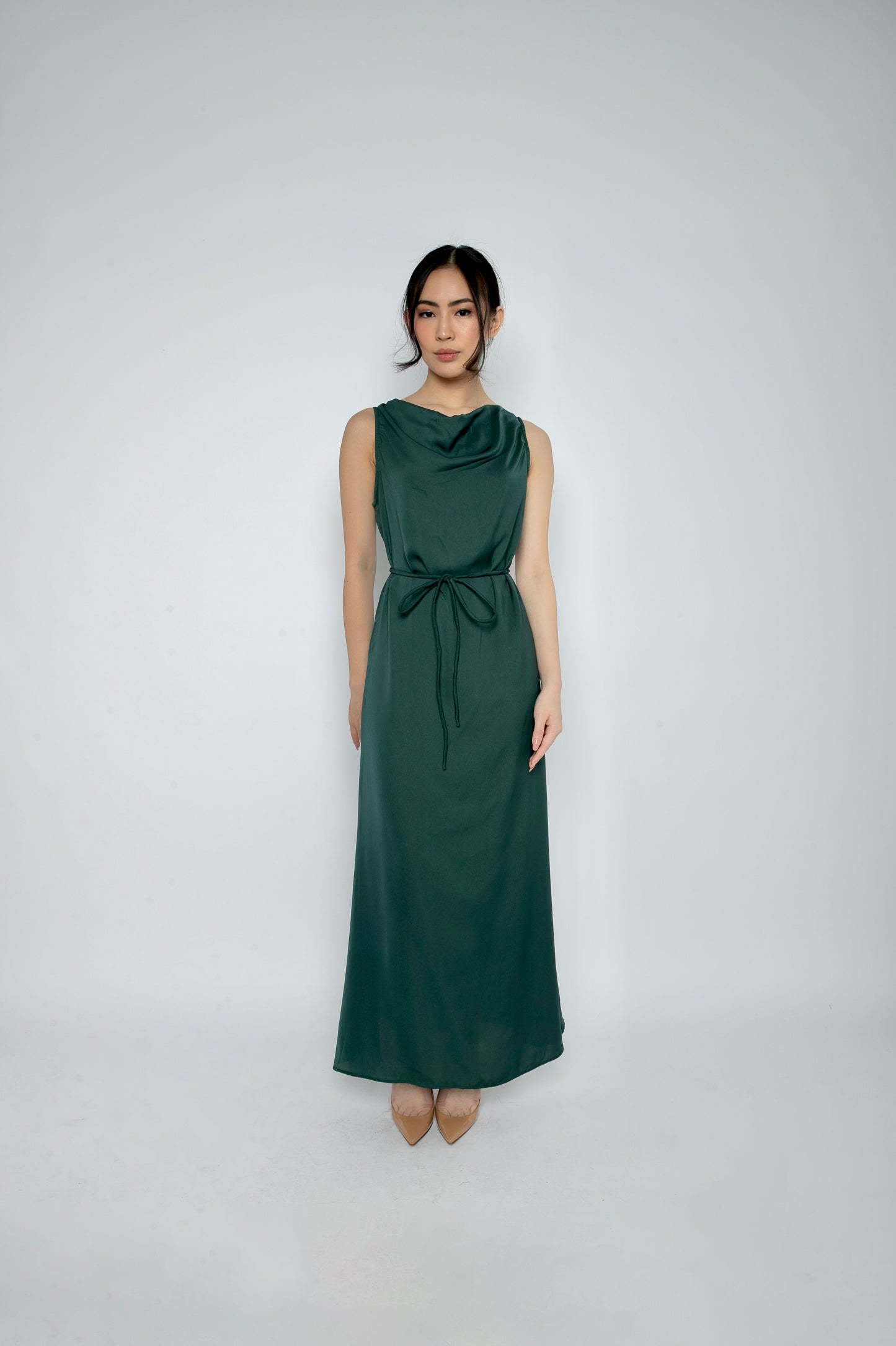 Pine Dress in Dark Green