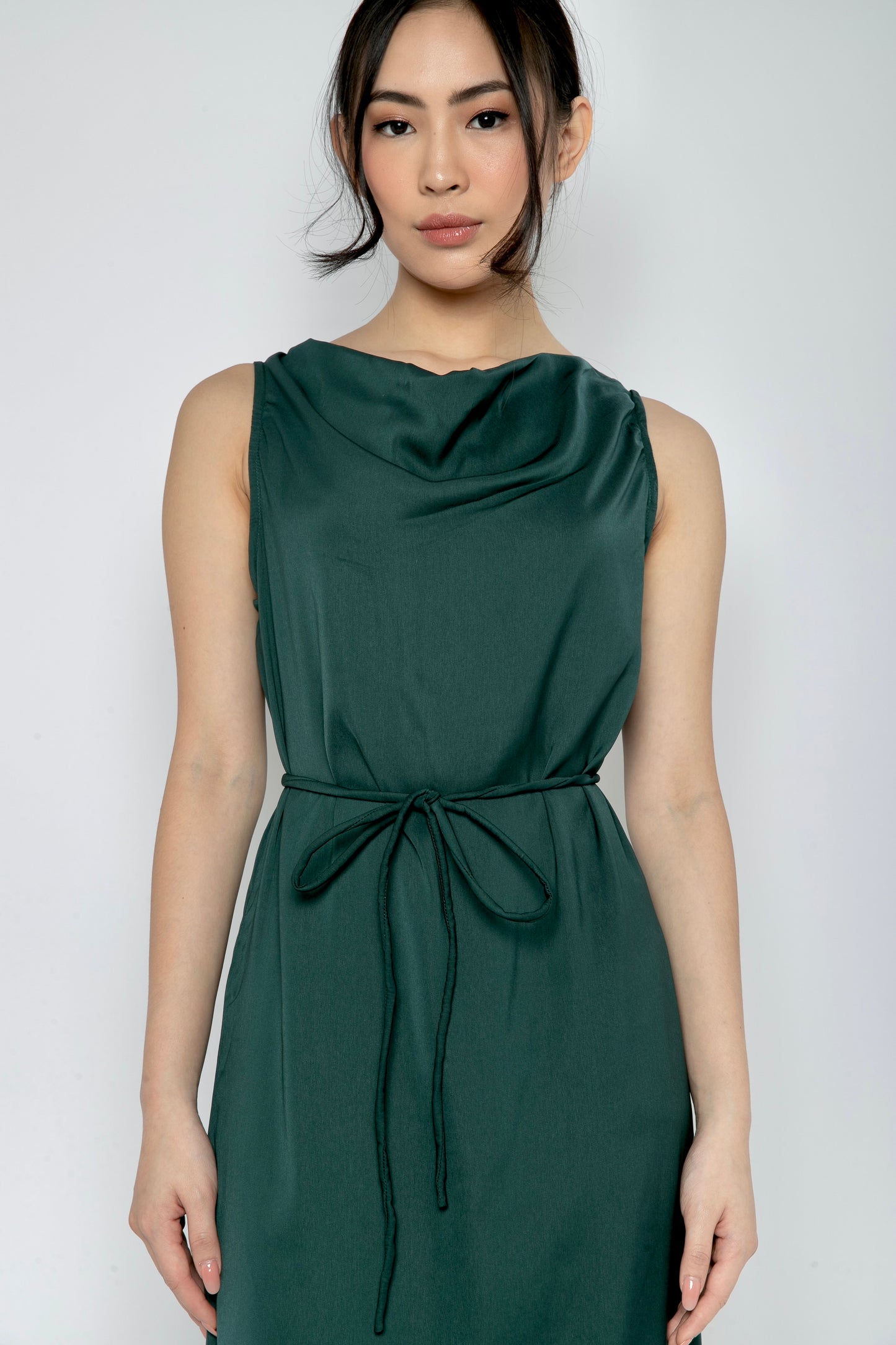 Pine Dress in Dark Green