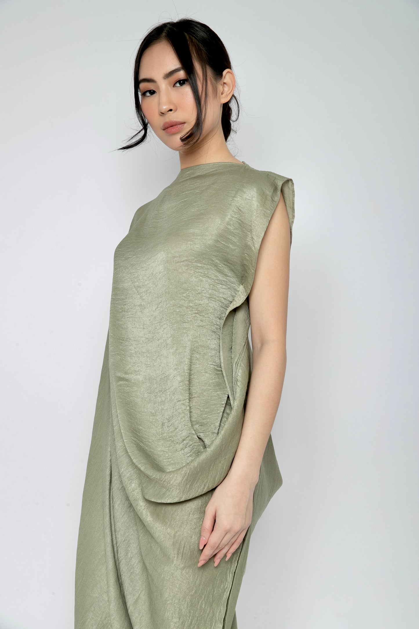 Selene Dress in Sage