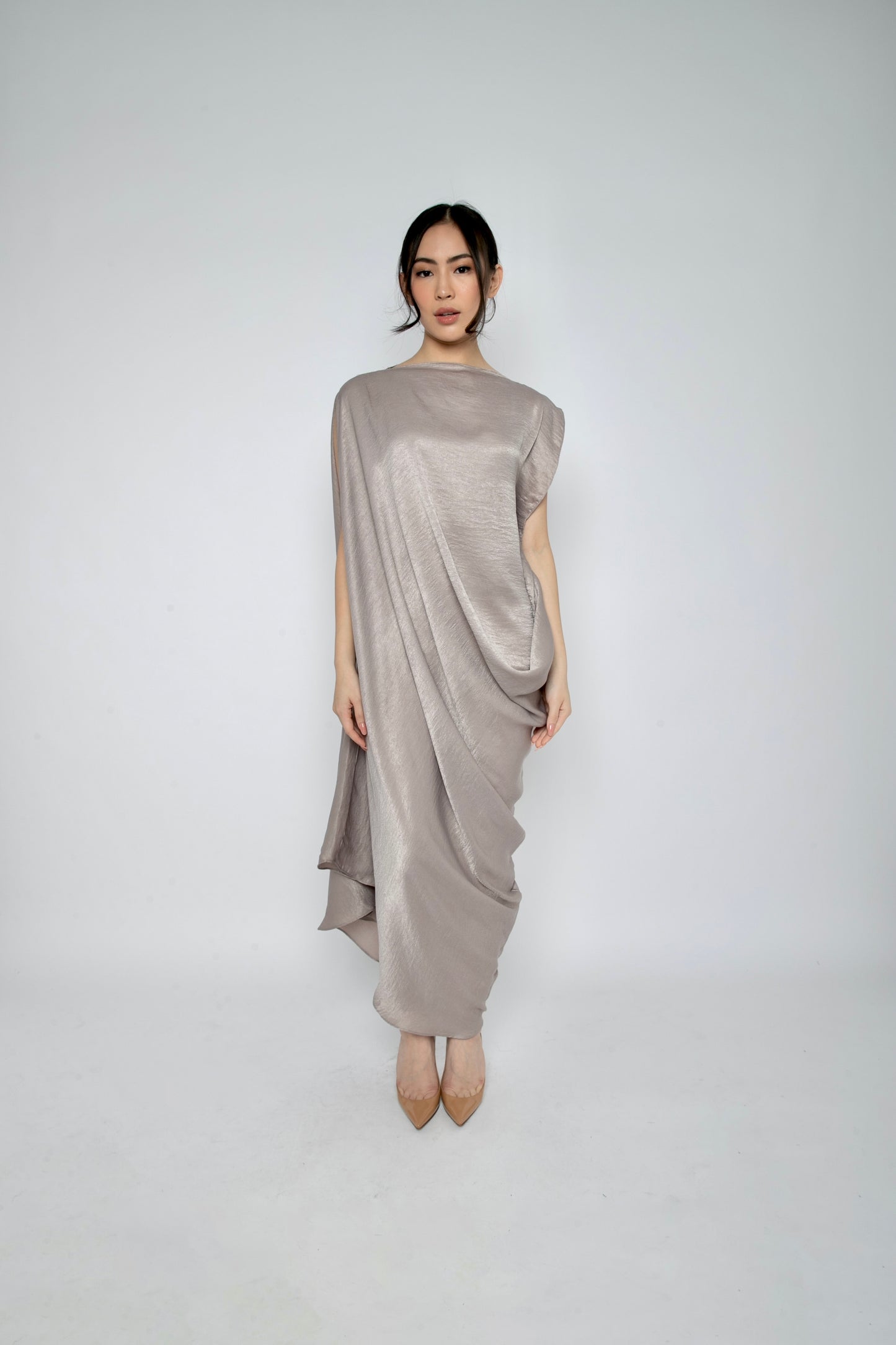 Selene Dress in Pearl
