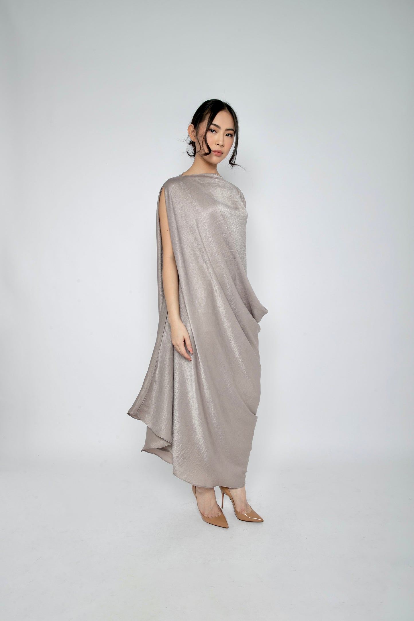 Selene Dress in Pearl
