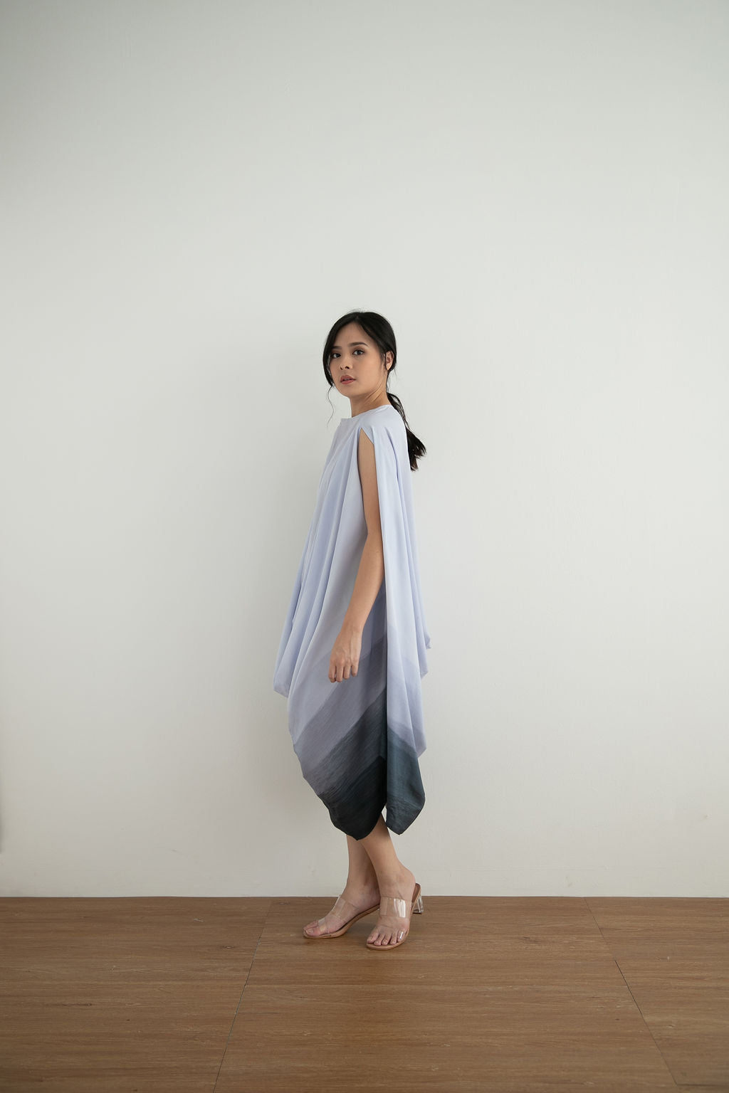 Karisse Dress in Steel Blue