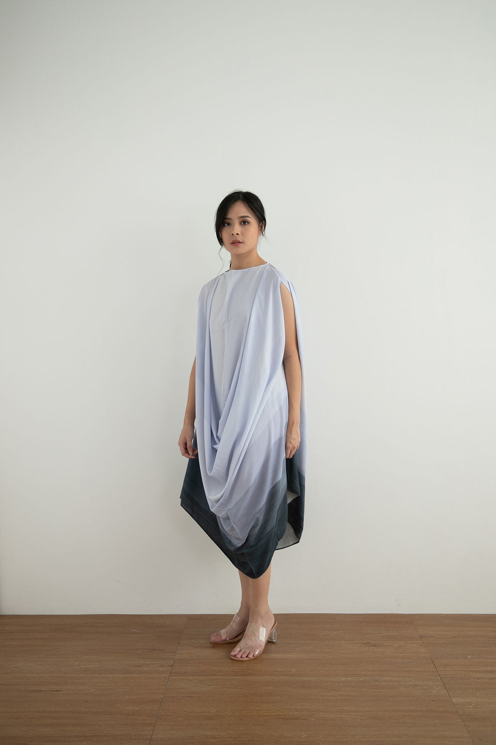 Karisse Dress in Steel Blue