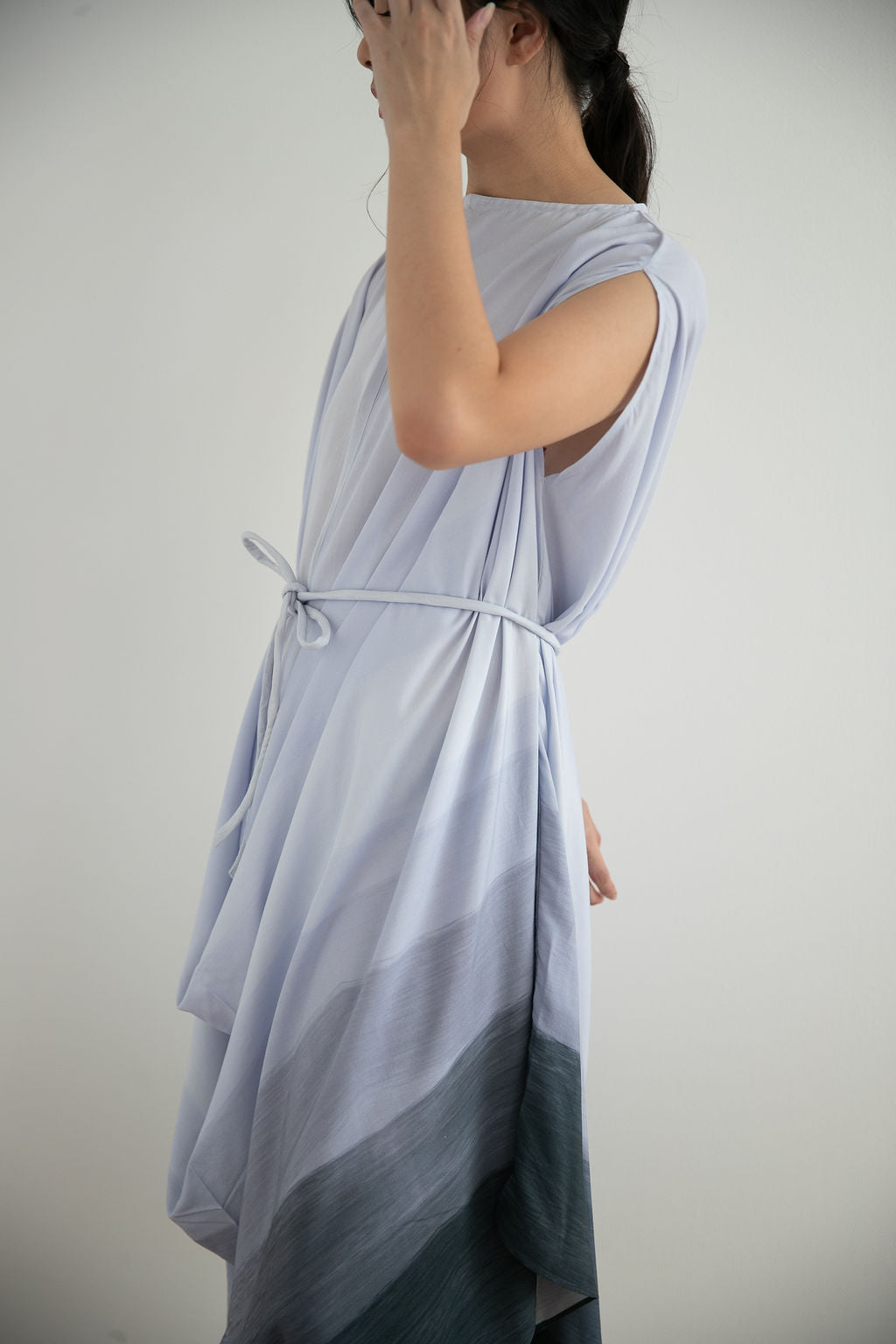 Karisse Dress in Steel Blue