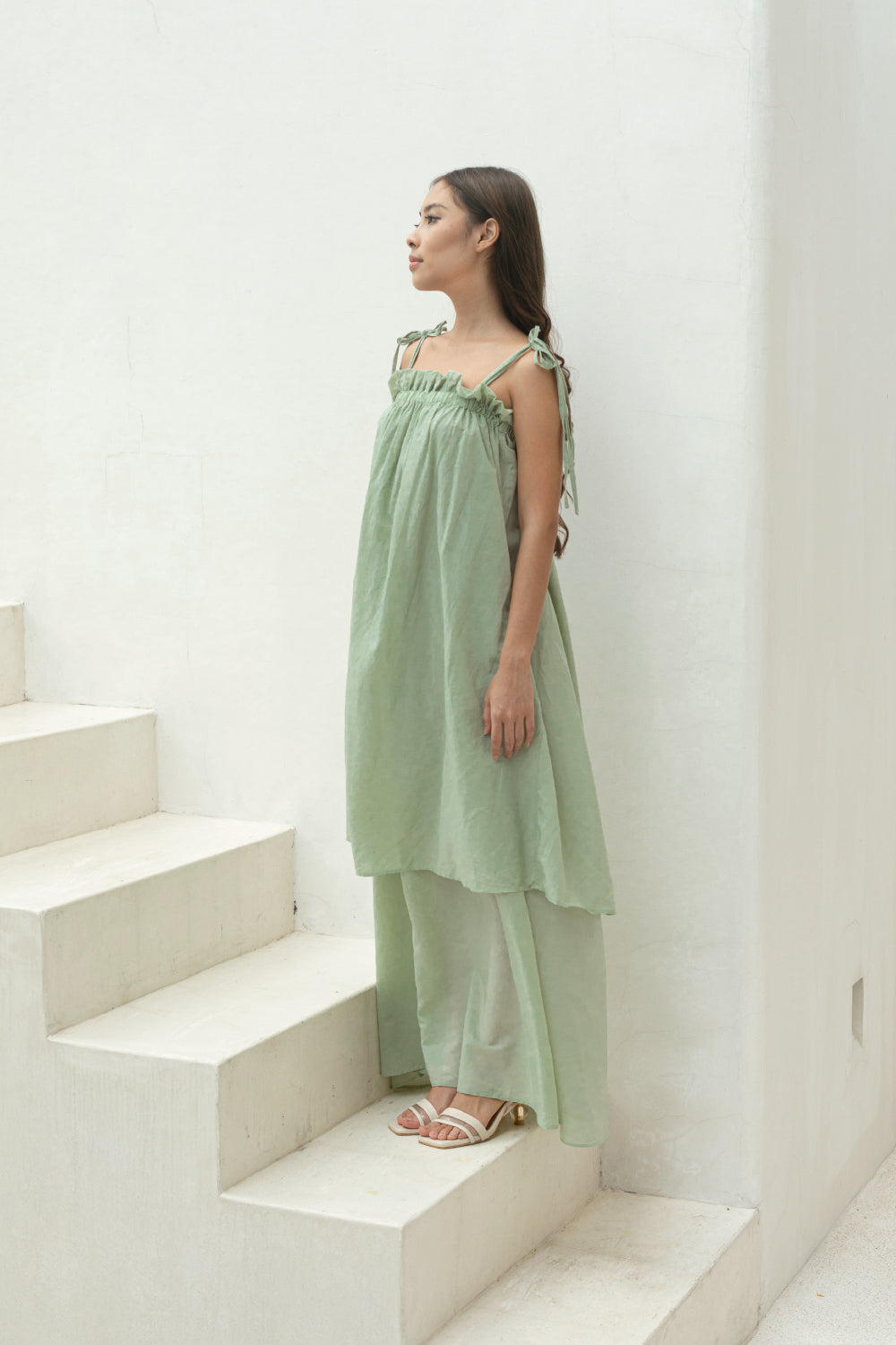 Silva Dress in Icy Aqua