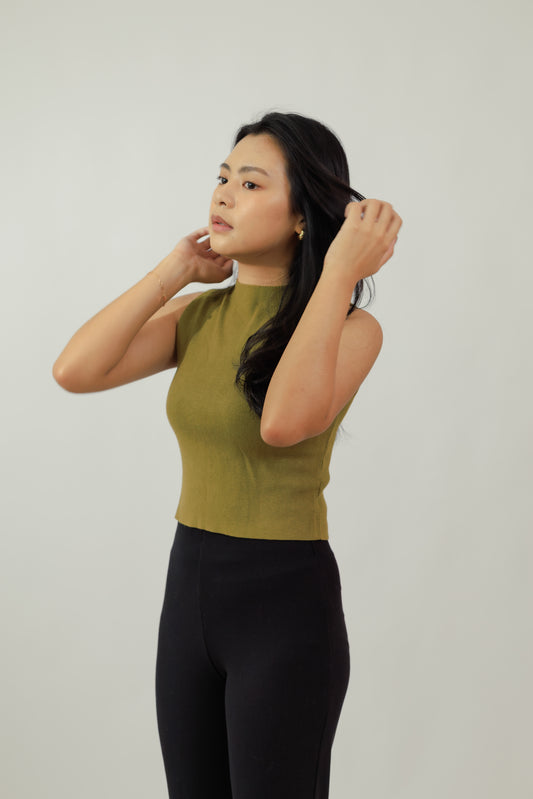 Ola Olive Top
