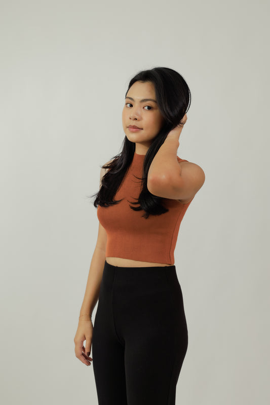Ola Terracotta Top