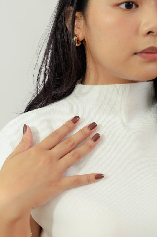 Veo White Knit Top