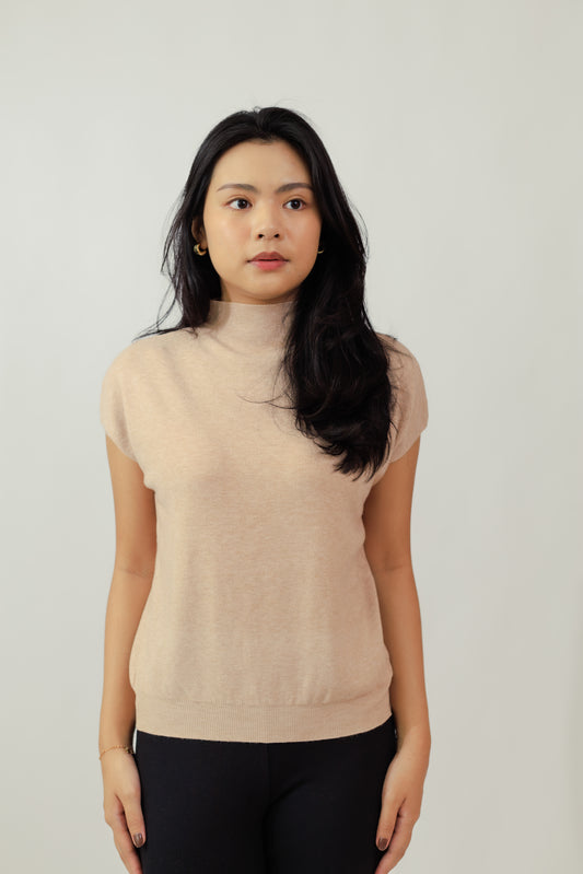 Veo Latte Knit Top