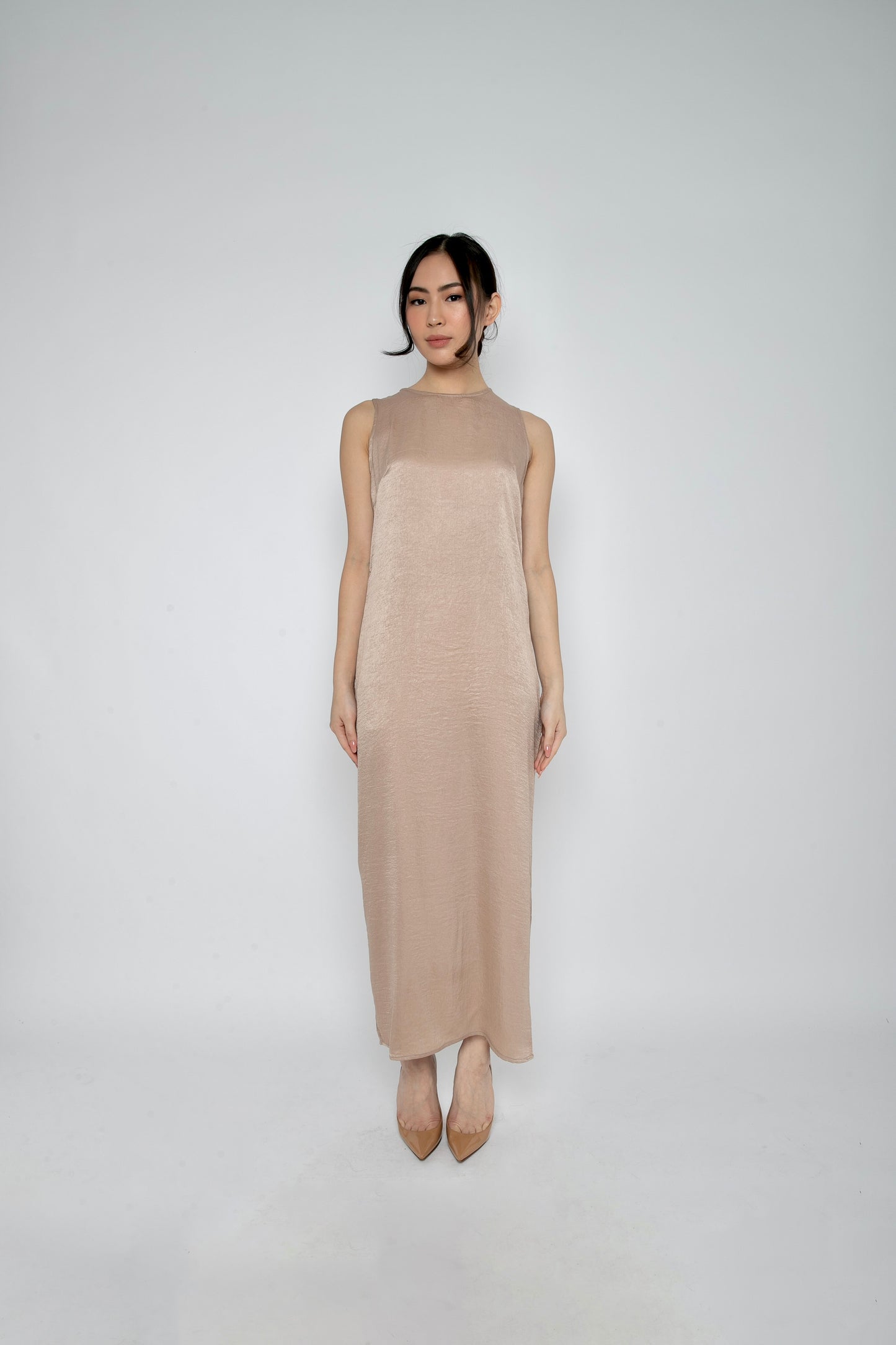 Aveline Dress in Nude