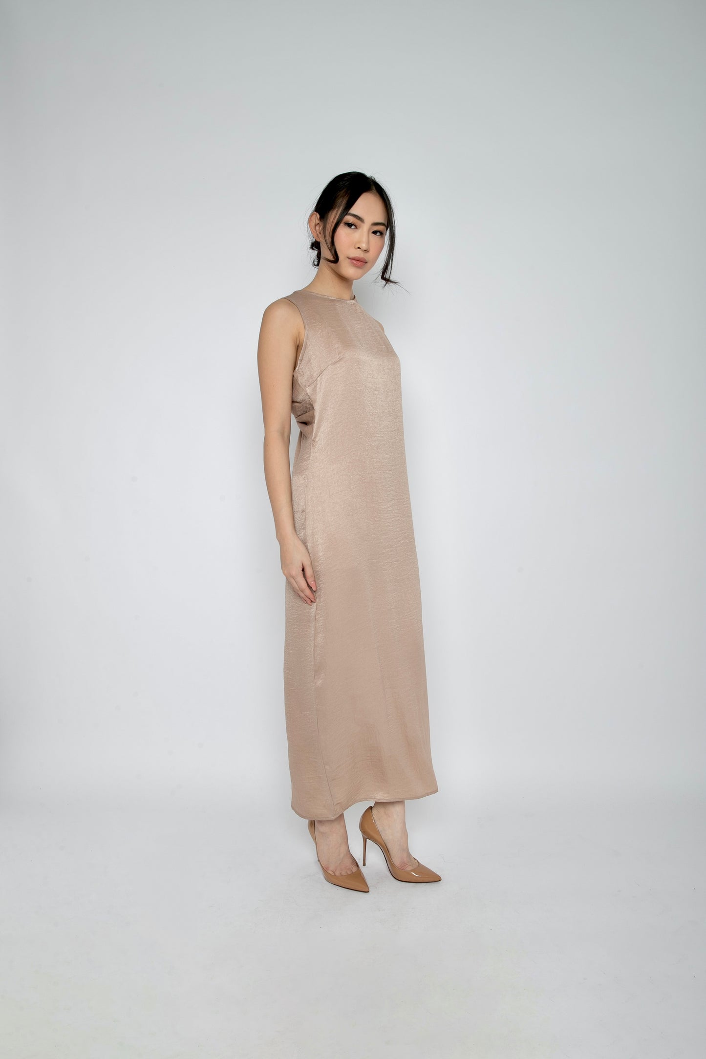 Aveline Dress in Nude