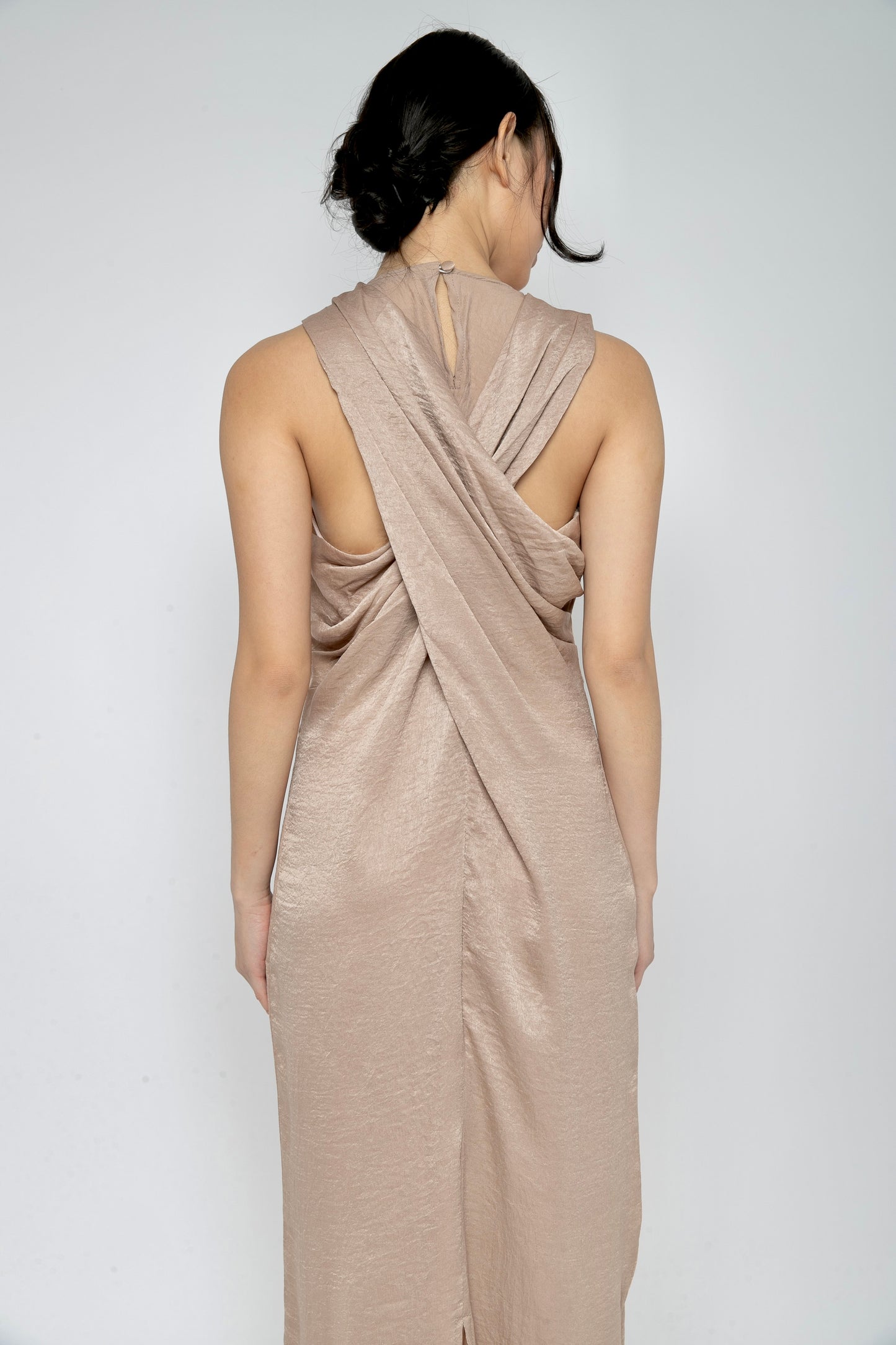 Aveline Dress in Nude